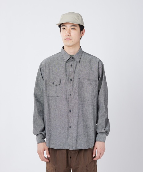 シャツ Snow Peak / Chambray Work Shirt シャンブレーワークシャツ メンズ レディース