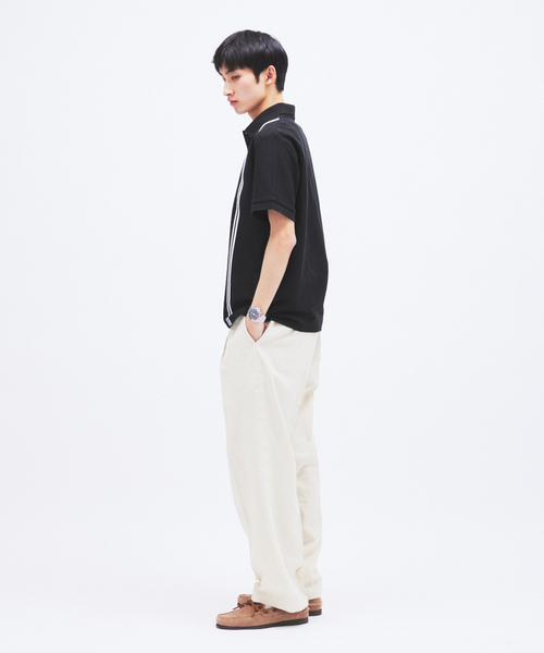 FRED PERRY（フレッドペリー） ポロシャツ 別注 ストライプ ピケ