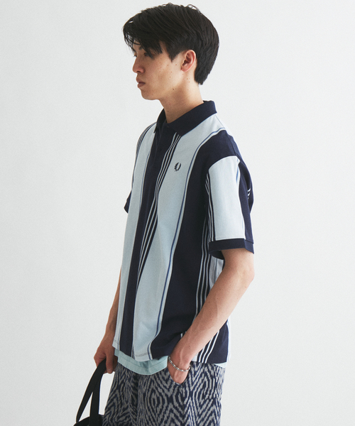 『数日のみ出品』FRED PERRY XL フレンドペリーポロシャツ　別注モデル SHIPS別注】FRED PERRY: イギリス製 M2 シングルライン ポロシャツ