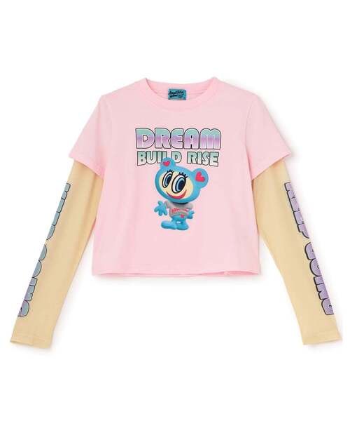エンジェルブルー150ナカムラクンナルミヤ半袖Tシャツ総柄平成レトロ NARUMIYA CHARACTERS（ナルミヤキャラクターズ） tシャツ 「エンジェル