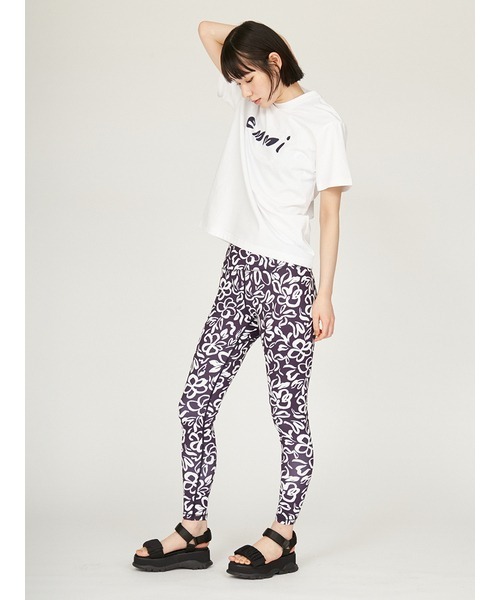 「emmi」 半袖Tシャツ FREE ライトブルー レディース_画像3