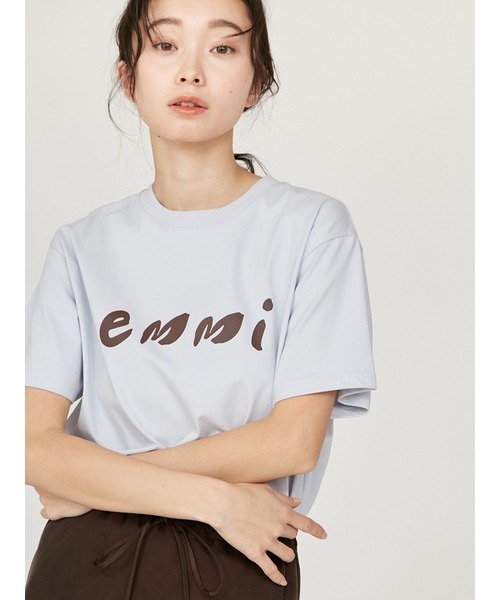 「emmi」 半袖Tシャツ FREE ライトブルー レディース_画像5