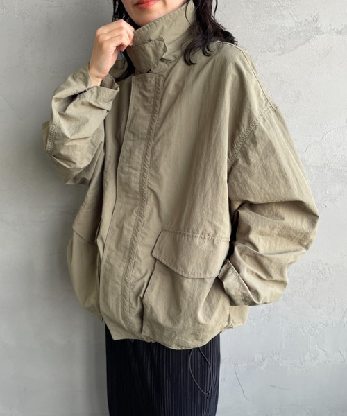 「JEANS FACTORY Clothes」 ブルゾン M オリーブ レディース_画像5