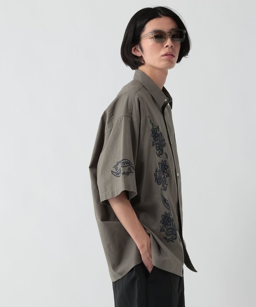 George's シャツ 半袖 刺繍パナマシャツ メンズ レディース : ZOZOTOWN