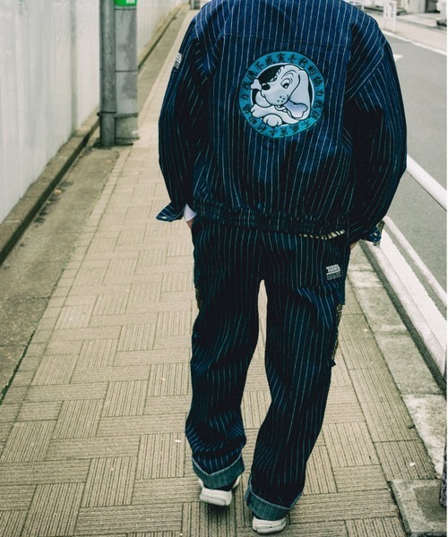 「GALFY」 デニムパンツ「toraichiコラボ」 L ネイビー レディース_画像9