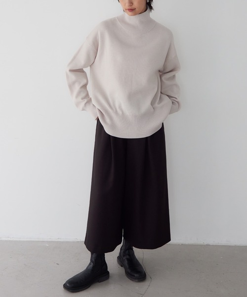 「for/c」 クロップドパンツ M ブラック レディース_画像9
