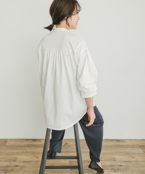 「ITEMS URBANRESEARCH」 長袖ブラウス FREE ブルー レディース_画像9