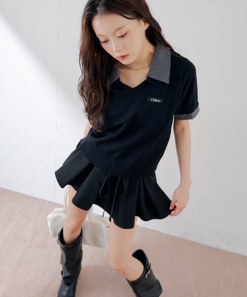 25ss　未使用　OTTOLINGER　ミニ　タイト　リブスカート　ブラック Chico（チコ） スカート レイヤードフレアミニスカート : ZOZOTOWN