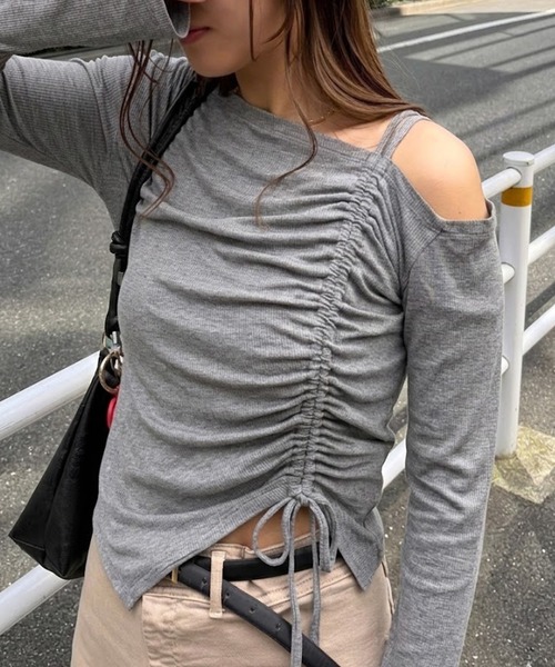 tシャツ オフショルドロストトップス レディース : ZOZOTOWN Yahoo!店