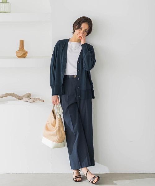 「LAUTREAMONT」 長袖カットソー 11号 ホワイト レディース_画像5