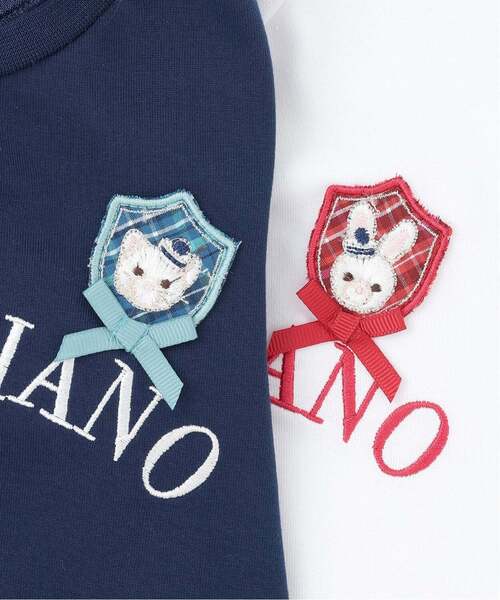 mezzo piano tシャツ チェックセーラー衿つき 半袖Tシャツ「遮熱・接触