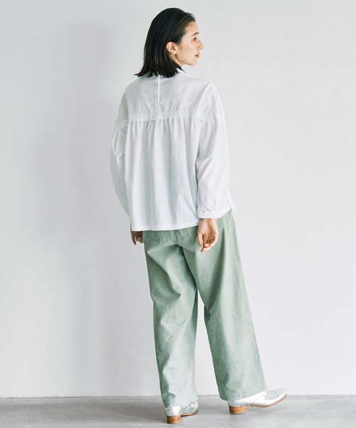 「avecmoi」 長袖ブラウス LARGE ホワイト レディース_画像5