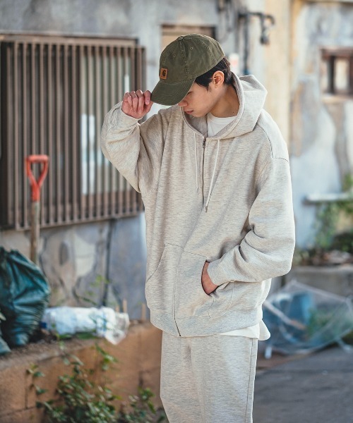 「improves」 ジップアップパーカー LARGE ブラック メンズ_画像6