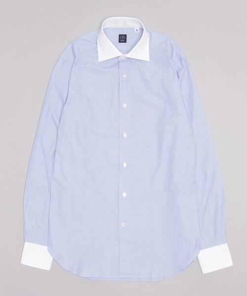 「BEAMS F」 長袖シャツ 40 ライトブルー メンズ_画像3