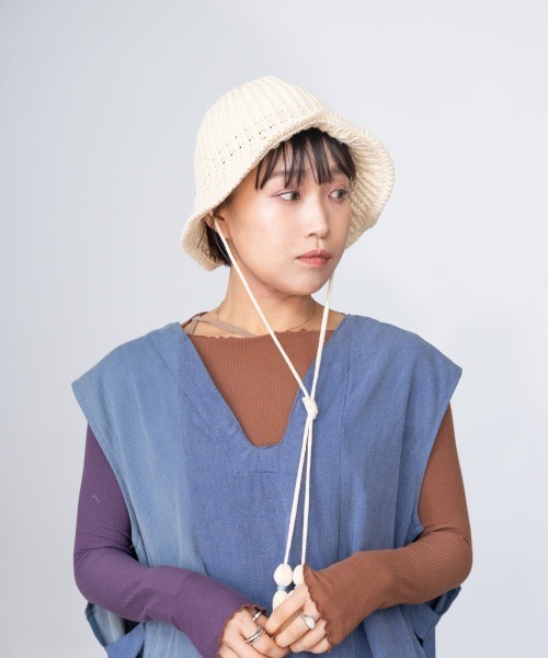 「OVERRIDE」 ハット 57~59cm ブラック レディース_画像7