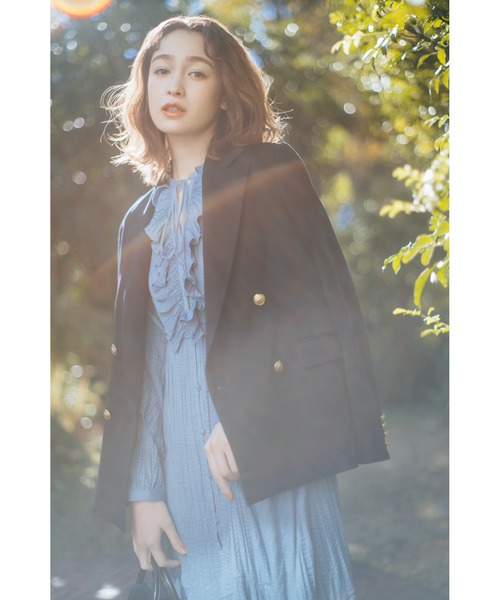 「LILY BROWN」 長袖ワンピース FREE ブラック レディース_画像2