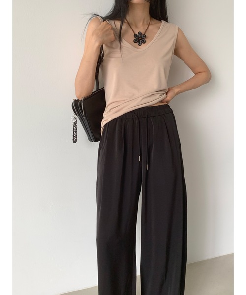 「Didot.showroom」 イージーパンツ FREE ブラック レディース_画像5