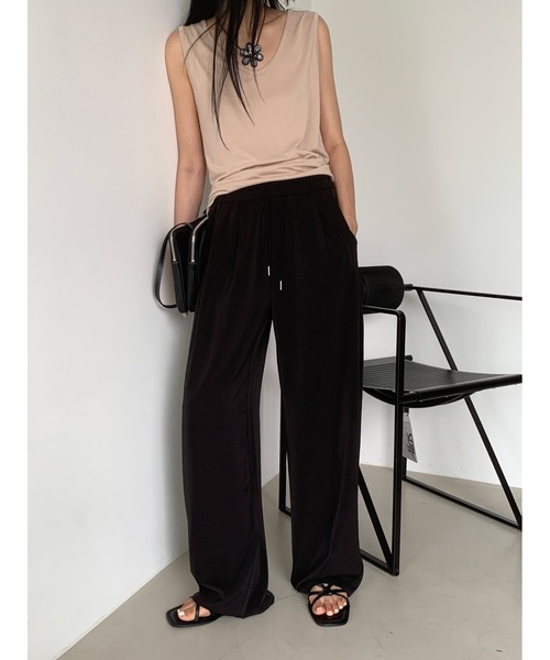 「Didot.showroom」 イージーパンツ FREE ブラック レディース_画像7