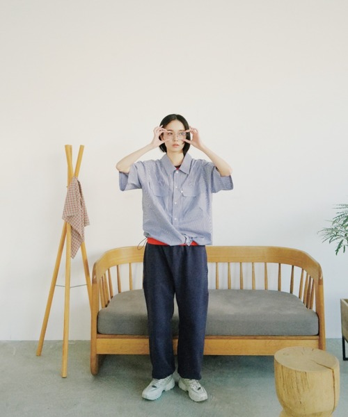 「common gull products.」 スウェットパンツ MEDIUM ネイビー レディース_画像9