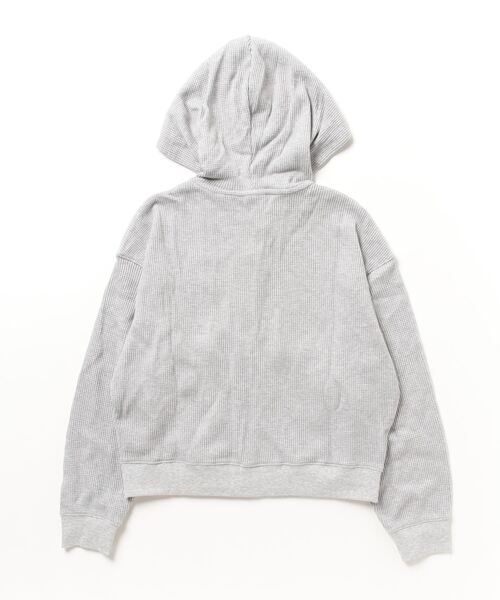 「New Balance」 ジップアップパーカー L グレー レディース_画像2