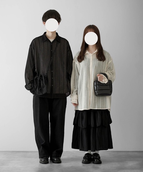 「RUUBON」 長袖シャツ S オフホワイト メンズ_画像4