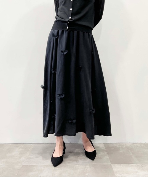 「PICCIN」 フレアスカート M ネイビー レディース_画像6