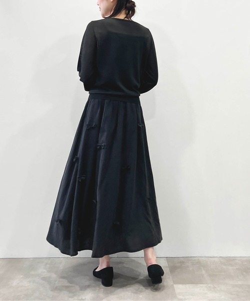 「PICCIN」 フレアスカート M ネイビー レディース_画像7