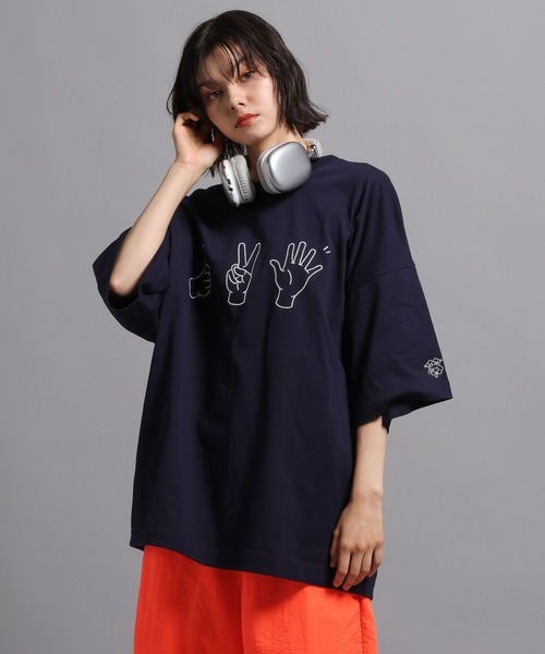 「GEORGE'S」 7分袖Tシャツ MEDIUM ホワイト メンズ_画像4