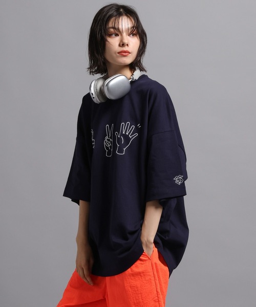 「GEORGE'S」 7分袖Tシャツ MEDIUM ホワイト メンズ_画像6
