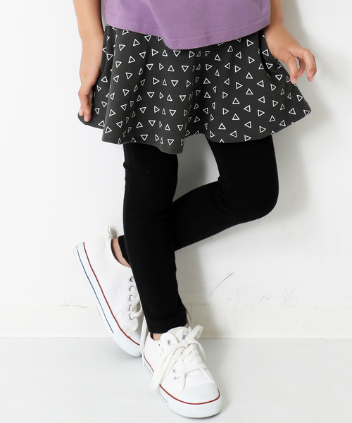 devirock（デビロック） スカート プリント10分丈スカッツ キッズ 子供