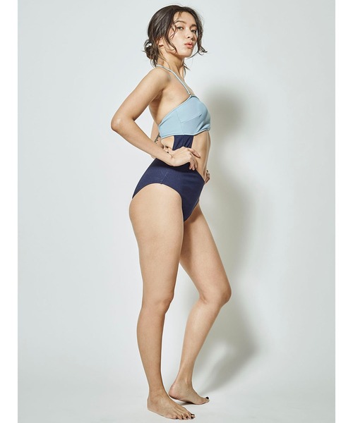 mikomori（ミコモリ） 水着 BANDEAU RIB OP レディース : ZOZOTOWN