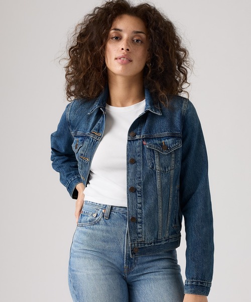 美品◎新品付きLevi'sリーバイスデニムジャケット 3ウェイ　花柄 Levi's（リーバイス） デニムジャケット gジャン トラッカージャケット