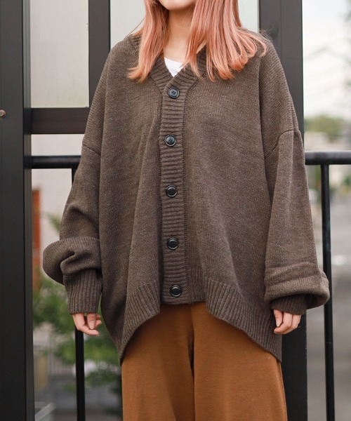 B.I.D. カーディガン 「5ゲージ オーバーサイズカーディガン