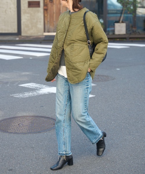 TRIANGLE PALETTE ジャケット ノーカラージャケット ノーカラー