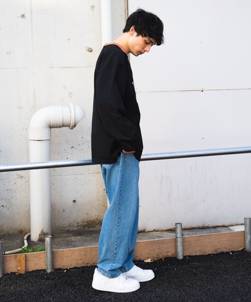 美品FAT VETANICAL 総柄　シャツビッグシルエットツリー柄カバーオール tシャツ ∴WEGO/別注 NFL チームロゴ刺繍BIGロンT メンズ レディース