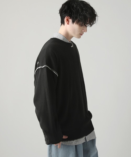 ASTRONOMY セーター ニット Buyer's Select/ハンドステッチクルー