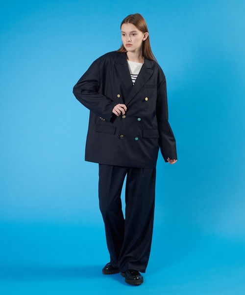 ジャケット・アウター Western double tailored jacket setup ONCILY ジャケット テーラードジャケット 【SET UP可能】DOUBLE