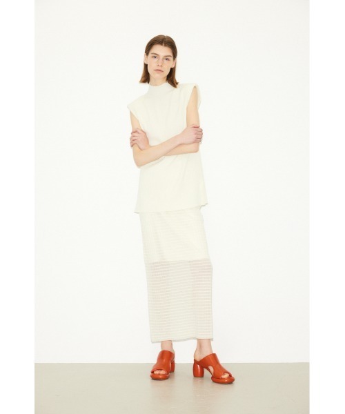 THROW by SLY tシャツ PADDED H/N RIB TOPS パデッド ハイネック リブ 