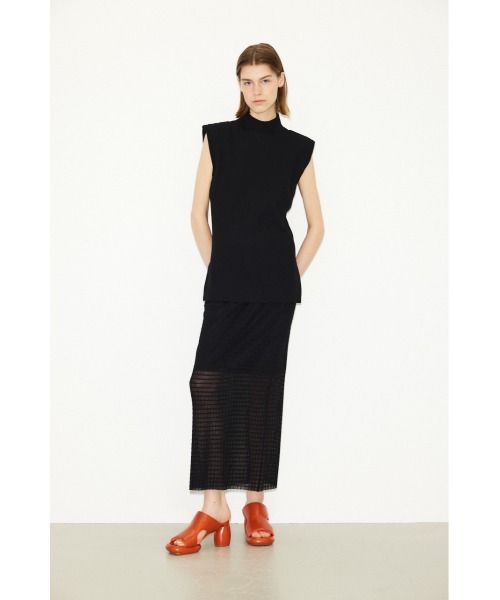 THROW by SLY tシャツ PADDED H/N RIB TOPS パデッド ハイネック リブ 