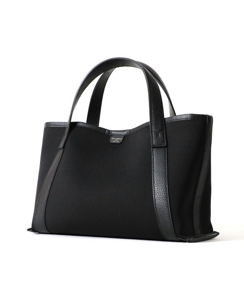 Z539【美品】ペッレモルビダ／テラマリーナ　ミニトートバッグ　レザー　ブラック PELLE MORBIDA トートバッグ Tela Marina（テーラマリーナ
