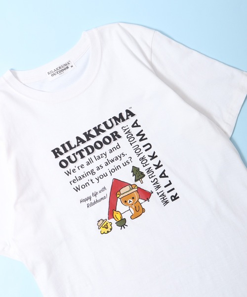 FUNALIVE tシャツ リラックマ アウトドア Tシャツ 半袖 レディース 