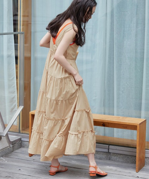 美品 Demikitte デザインワンピース ノースリーブ