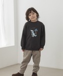 トレーナー プリント クルーネック シンプル ...の詳細画像2