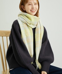 lachic ストール LBC ストール マフラー ブロックチェックストール レディース