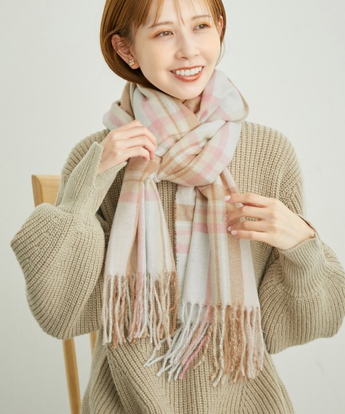 ROPE' PICNIC ストール マフラー ソフトタッチチェックストール