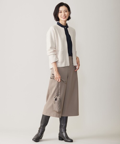 J.PRESS カーディガン 「洗える」BOUCLE BLOUSON ニット
