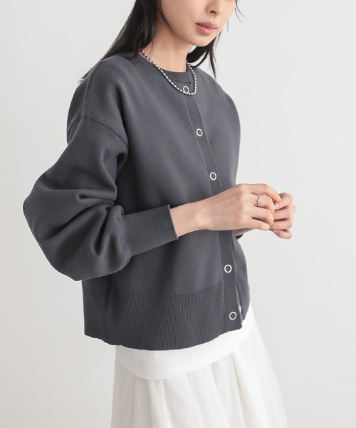 【美品】BLINK 日本製 2024AW ピグメント スウェット カーディガン for/c カーディガン 「新色追加」スウェットライクスナップ