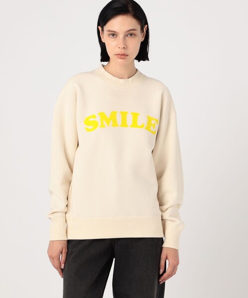 スウェット レディース UNION LAUNCH FLOCKY PRINT SMILE スエット プルオーバー｜zozo｜04