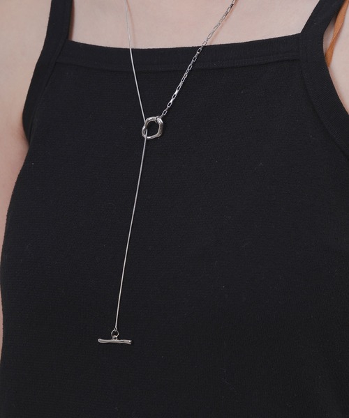 yu-ka ネックレス YU-KA:スイッチングチェーンロングネックレス