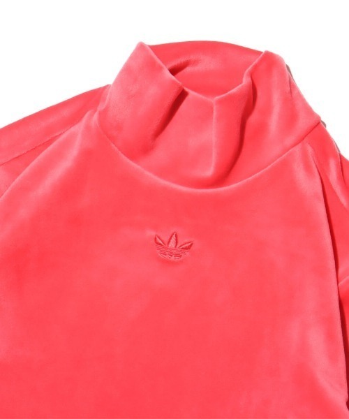 adidas VELVET CROP TOP / アディダス ベルベット クロップ トップ レディース adidas Women's Lifestyle Velvet Crop Top - Pink | Free
